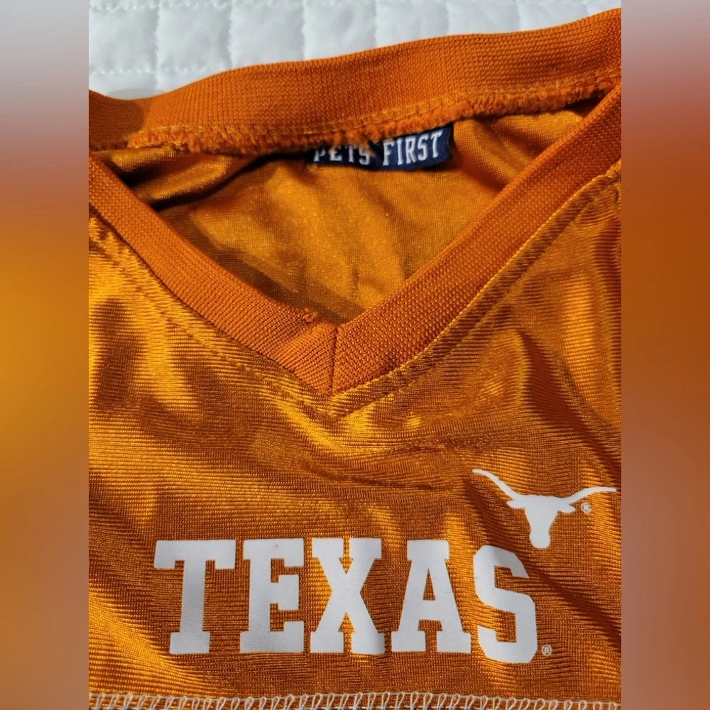 Pets‎ First Texas Longhorns Dog Mesh Jersey Sz XL UT Hook 'Em Horns Festive Fun